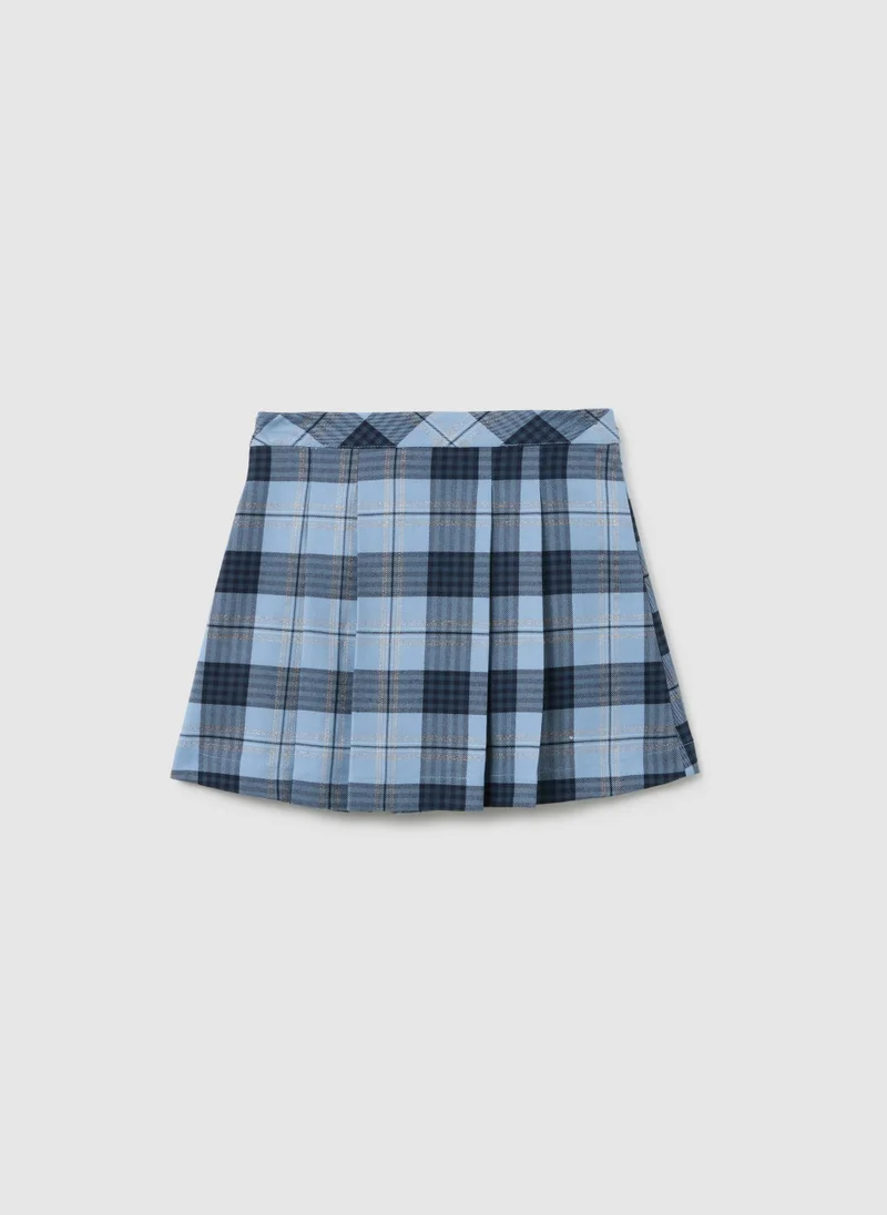 او في اس OVS Multicolour Checked Skirt For Girls Regular Fit